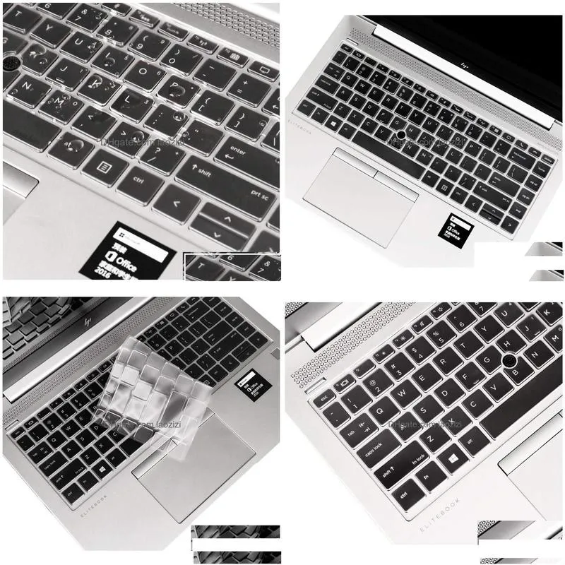 keyboard covers ers tra clear tpu laptop protector skin for elitebook 745 g5 840 g6 zbook 14u er drop delivery computers networking ke