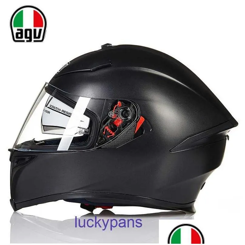 defective agv k5 dual lens full helmet for men and women`s universal motorcycle riding anti drop safety 2zxo