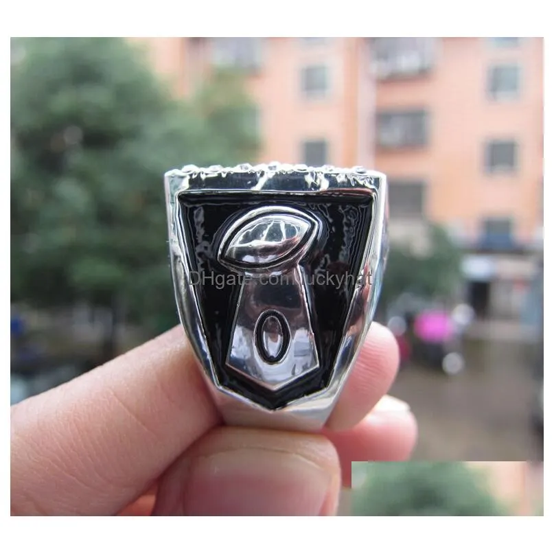 Cluster Rings Fantasy League Football Ffl Championship Ring Men Fan Souvenir Gift Wholesale Drop Drop Delivery Jewelry Ring Dhvqk