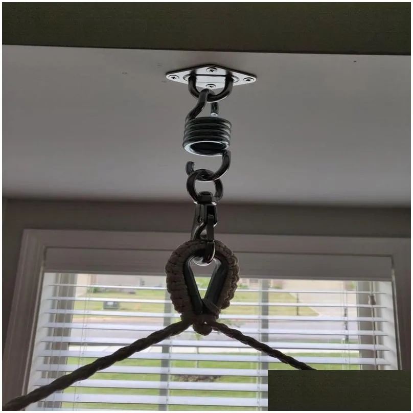 304 stainless steel suspension bracket hammock mount ceiling hook anchor hanger for gym training aerial yoga sex swing hanging 220606