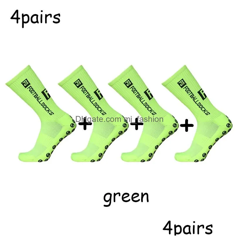 Sports Socks Fs Football Non-Slip Sile Bottom Compressed Breathable Professional Grip Soccer Baseball Men Drop Delivery Dhiu5