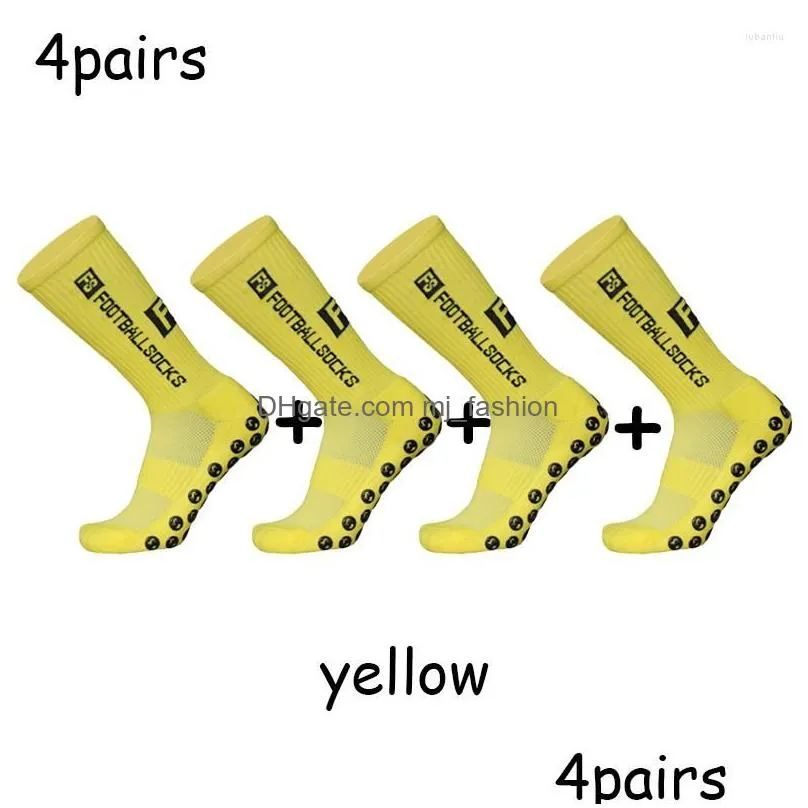 Sports Socks Fs Football Non-Slip Sile Bottom Compressed Breathable Professional Grip Soccer Baseball Men Drop Delivery Dhiu5