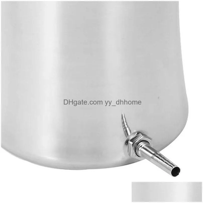  2l health stainless steel enema bucket suitable for colon cleansing reusable constipation cleaning detoxification cleansing enem