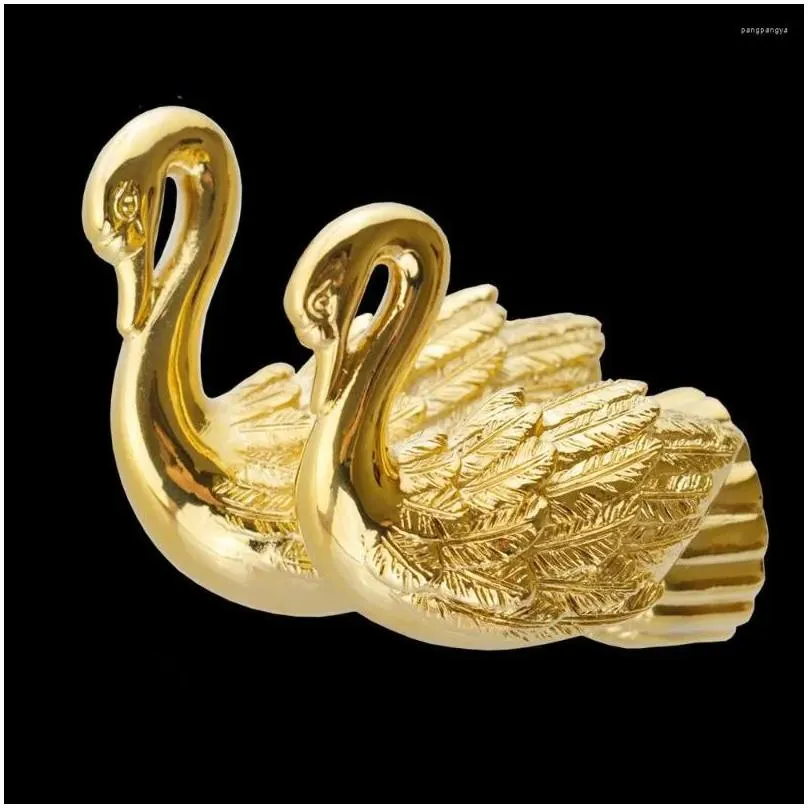 Robe Hooks Double Brass Coat Clothes Hanger For Bathroom Swan Gold Thick Bath Wall Towel MB-0962A
