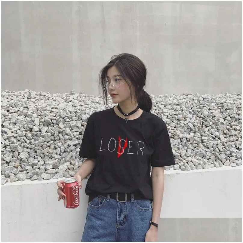 Women`S T-Shirt Zsiibo New Movie Losers Club T Shirt Casual Men Women Cotton Short Sleeve Loser Lover Has Inspired Tops Nvtx96 Drop De Dhmpt