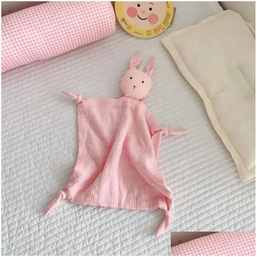 soft organic cotton muslin bunny rabbit animal newborn pacify towels bibs soothers towel robes8755729