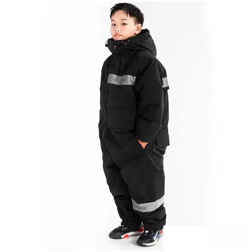 motorcycle apparel winter children`s protective suit electric vehicle warm windbreaker plus velvet and thickened windshield