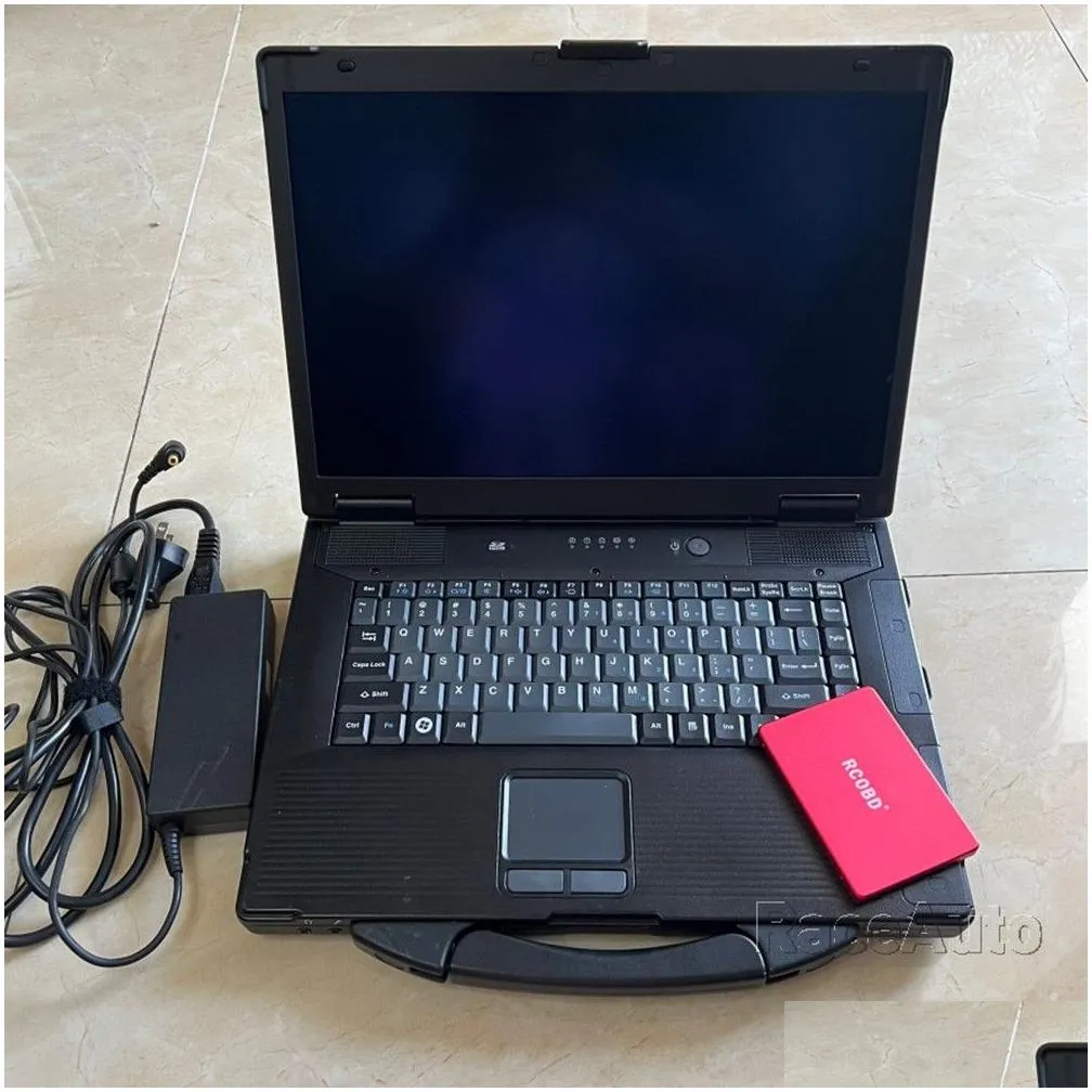 for honda hds tool him diagnostic tool with double board usb1.1 to rs232 obd2 scanner and cf52 laptop ready work