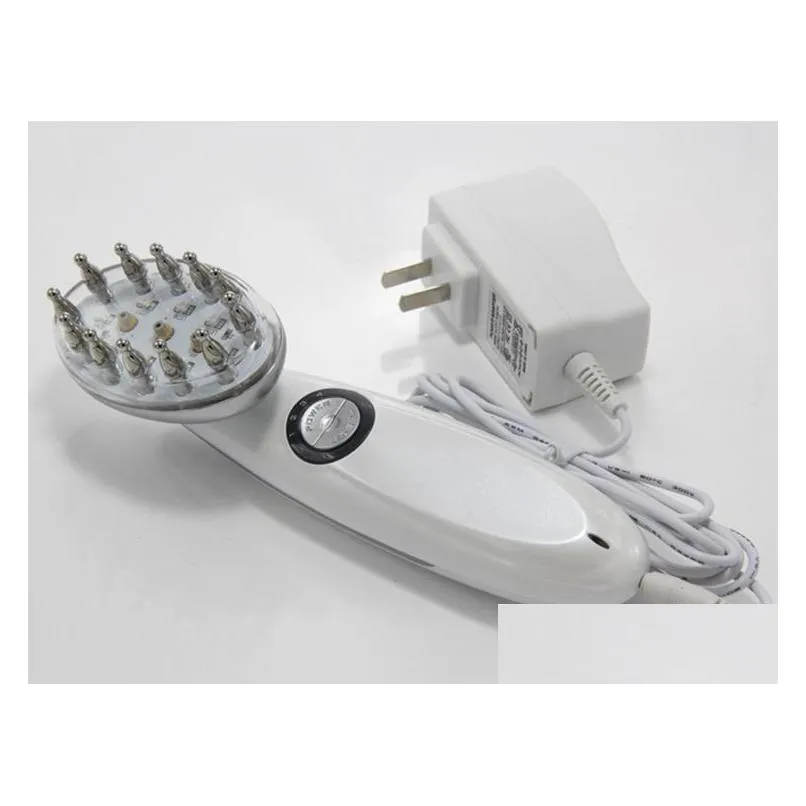 3 in 1 electric pro bio microcurrent laser + led photon therapy hair head regrowth massager comb for hair loss free shipping