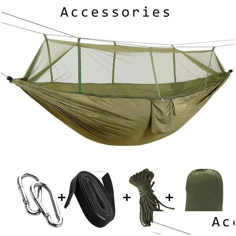 hammocks portable hammock outdoor hammock garden sports home travel camping swing canvas stripe hang bed hammock double single people