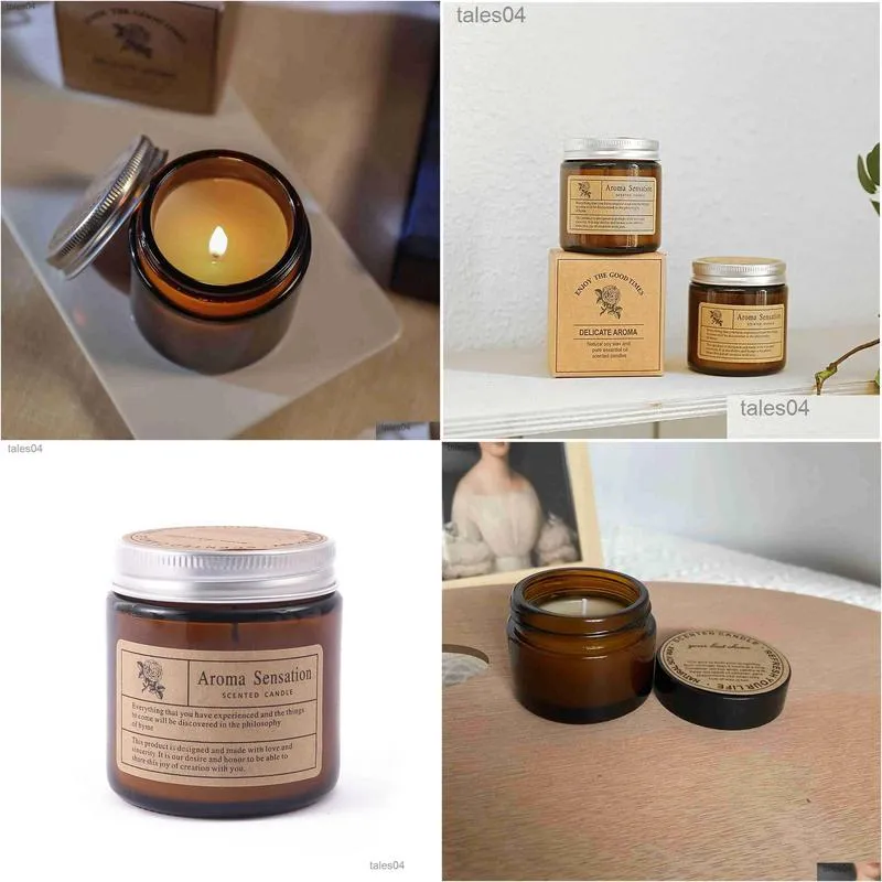 aromatherapy home made aromatherapy candle creative diy soybean wax glass cup romantic candle home decoration 100g yq231113