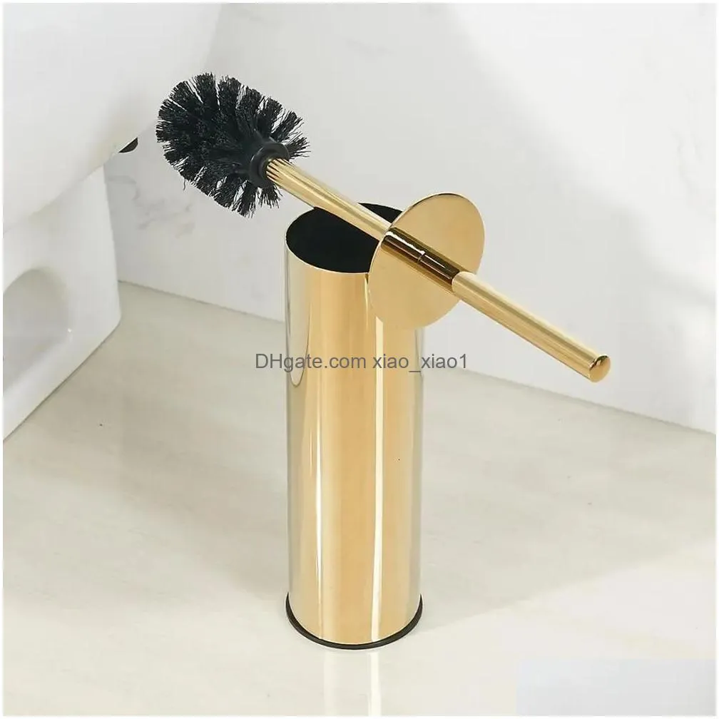 toilet brushes holders 304 stainless steel toilet brush gold bathroom cleaning tool brush holder with toilet brush 231025