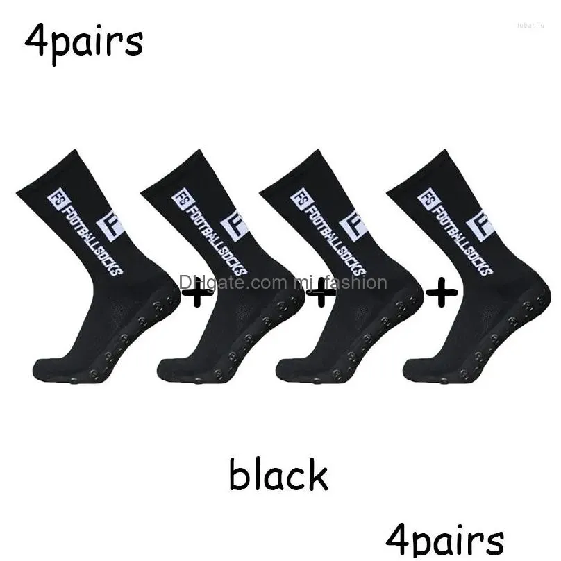 Sports Socks Fs Football Non-Slip Sile Bottom Compressed Breathable Professional Grip Soccer Baseball Men Drop Delivery Dhiu5