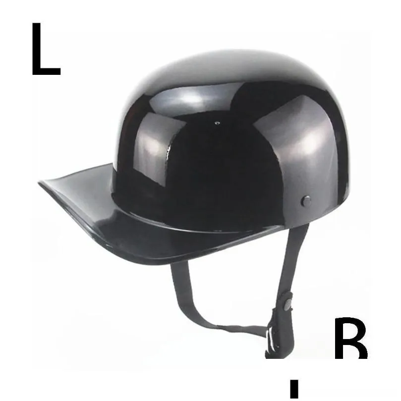 motorcycle helmets helmet retro black adult open face half moto vintage full baseball cap accessories duck motorbike riding