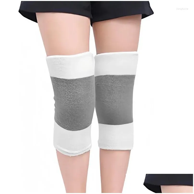 Elbow & Knee Pads Knee Pads 1 Pair Elastic Towel Compression Sleeve Warm Protector Joint Pain Arthritis Relief Pad For Dance Ski Cycli Dh1Gi