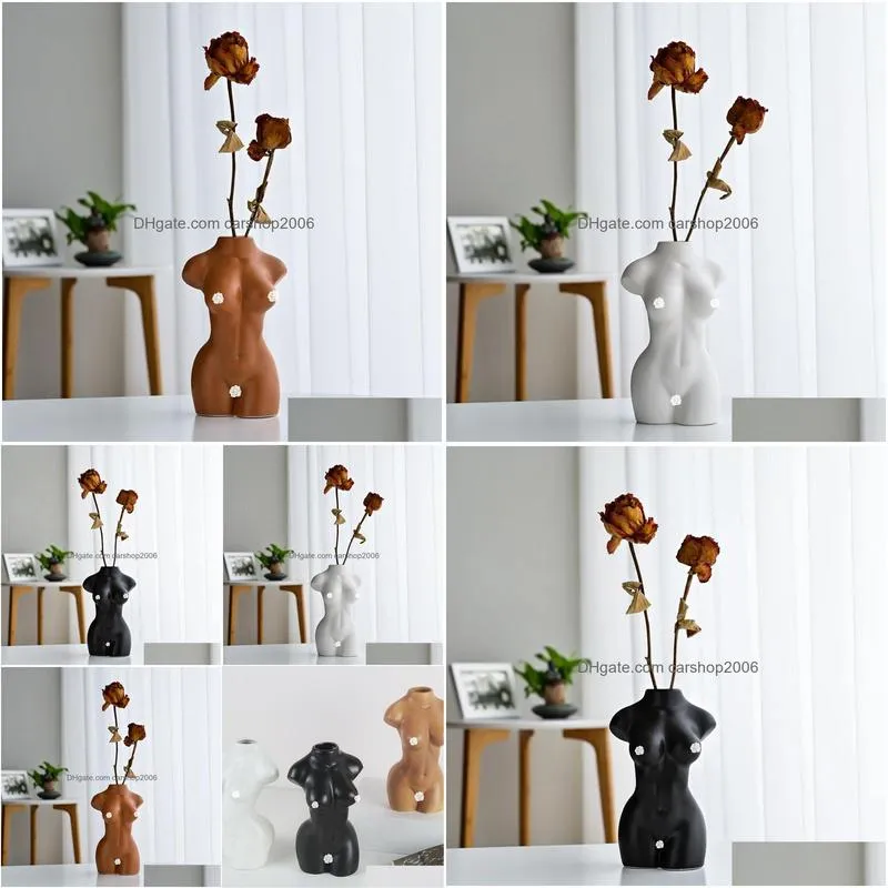 modern ceramic vases for home decor accessories decorative color body flower vase