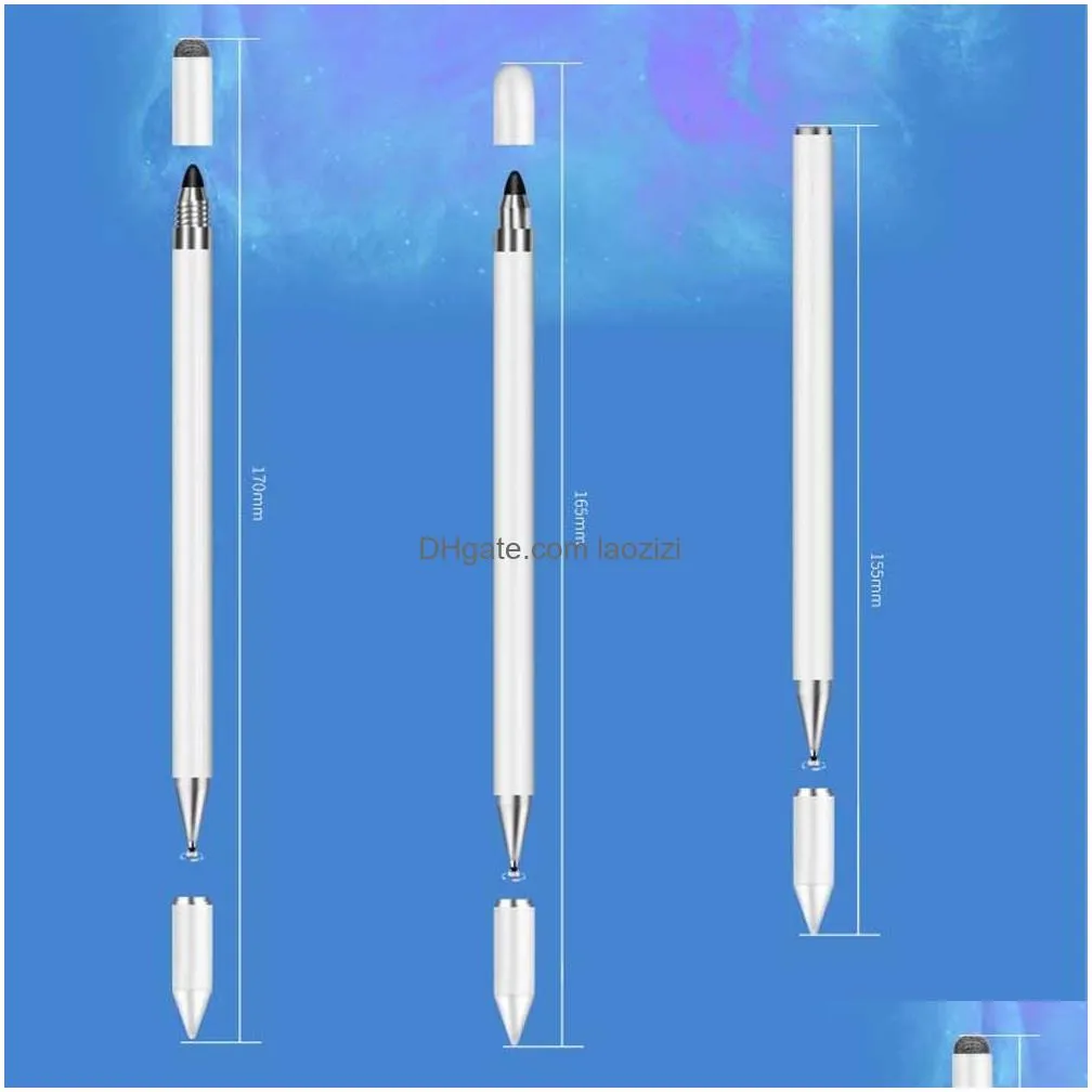 fiber pen head touch screen pen tablet stylus fine head for samsung  android clip drawing writing capacitive pen mobile tablet