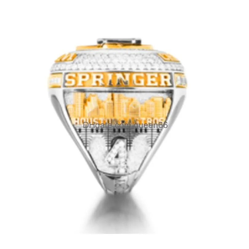Cluster Rings  World Series Baseball Team Championship Ring Sport Souvenir Men Fan Gift 2023 Wholesale Hip Hop Punk Jewelry Dr Dhitf