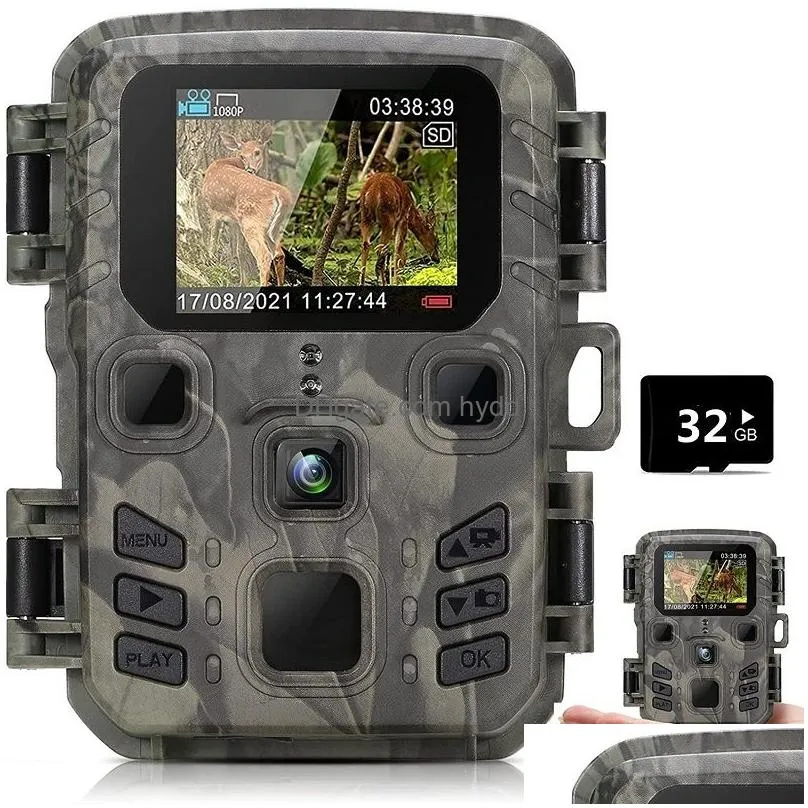 hunting cameras outdoor mini trail camera 4k hd 20mp 1080p infrared night vision motion activated hunting trap game ip66