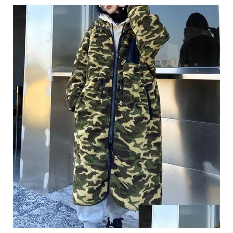 Women`S Fur & Faux Fur Women Winter Faux Fur Teddy Bear Coat Thick Oversized Long Drop Delivery Apparel Women`S Clothing Women`S Outer Dhjre
