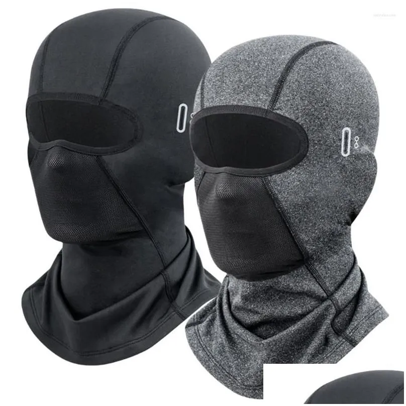 motorcycle helmets winter warm cycling cap breathable outdoor sport full face cover scarf bike headwear climbing fishing skating hat
