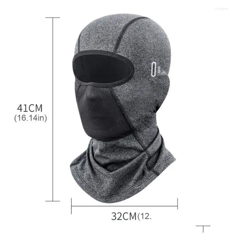 motorcycle helmets winter warm cycling cap breathable outdoor sport full face cover scarf bike headwear climbing fishing skating hat