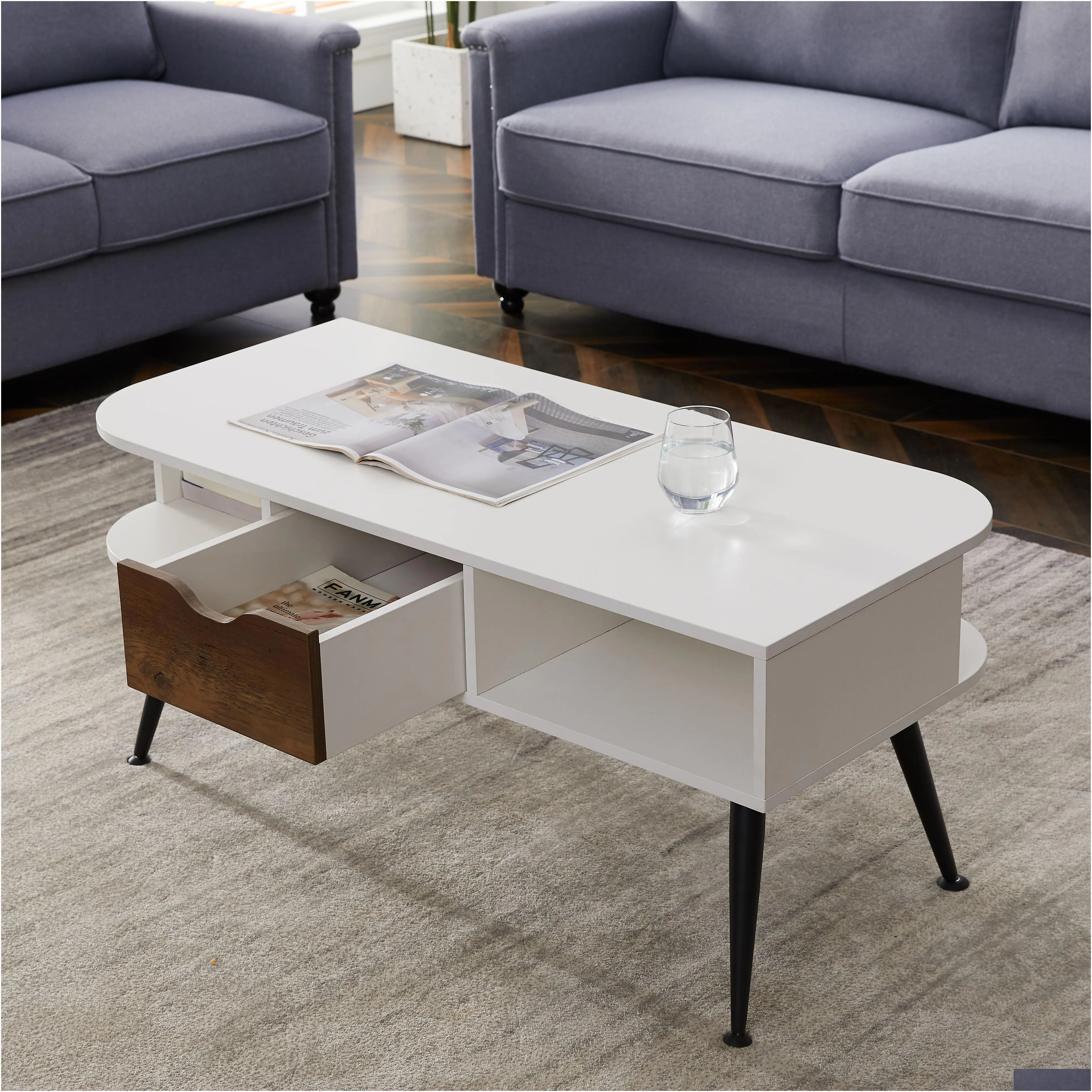 living room furniture,white coffee table for living room