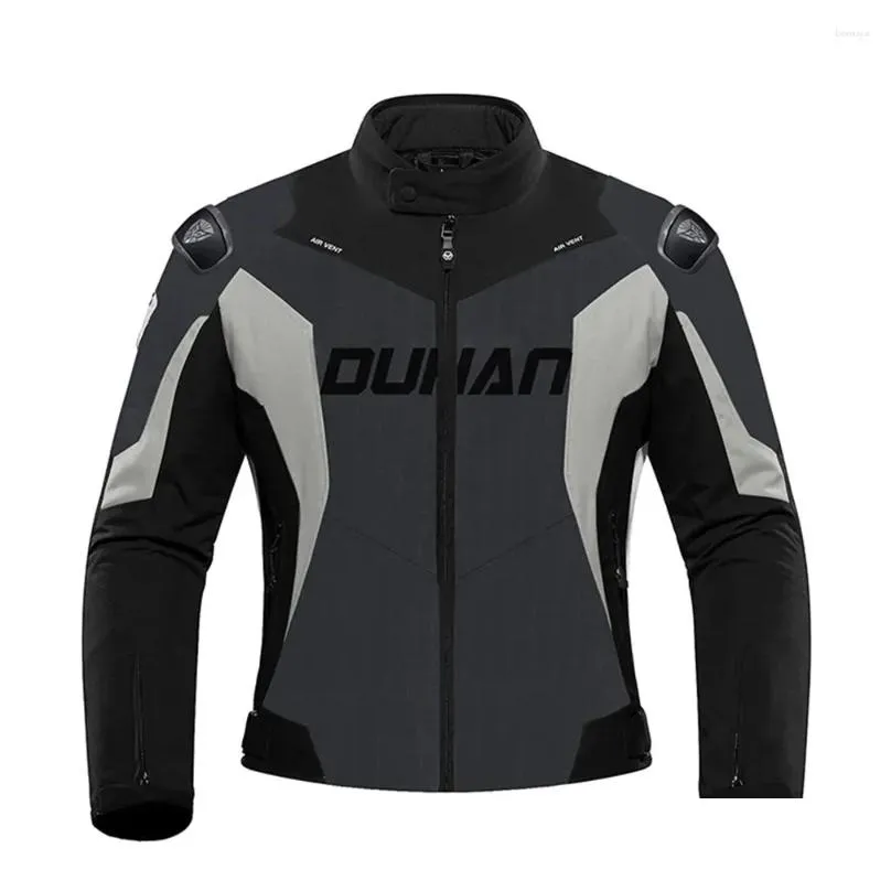 motorcycle apparel m-3xl duhan black jacket men protection gear motocross moto racing coat motorbike biker riding supplies