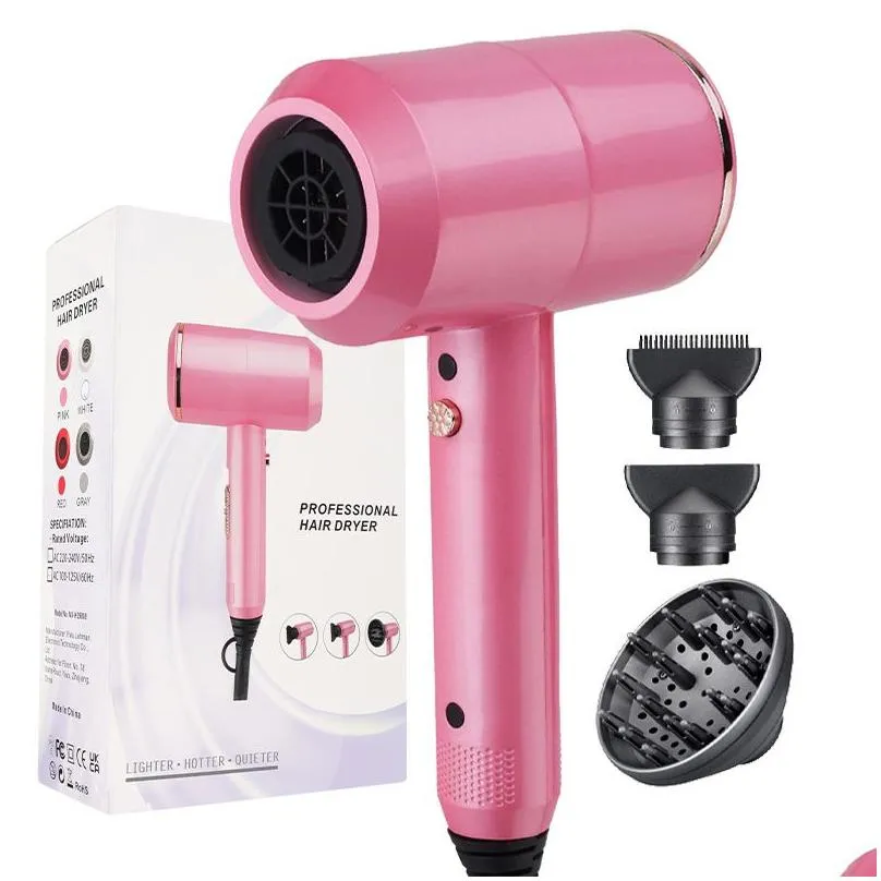 hot and cold dual purpose blower 3 speed hair care wind speed regulating motor intelligent noise reduction quick drying folding handle can not be folded and