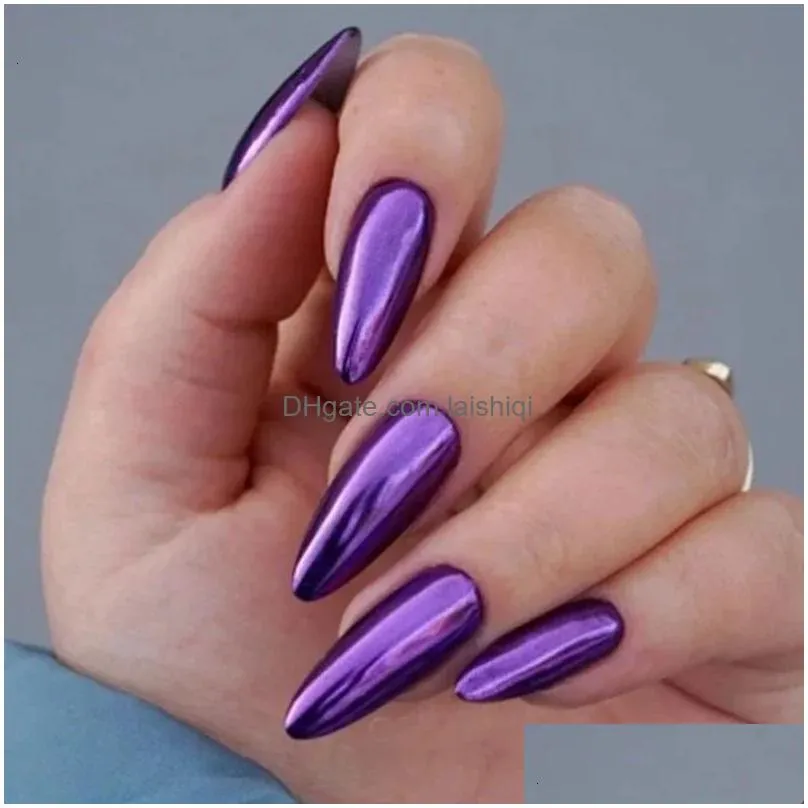 12 colors mirror polish long-lasting quick-drying metallic silver purple rose gold nail polish is not peelable nails decoration 240106