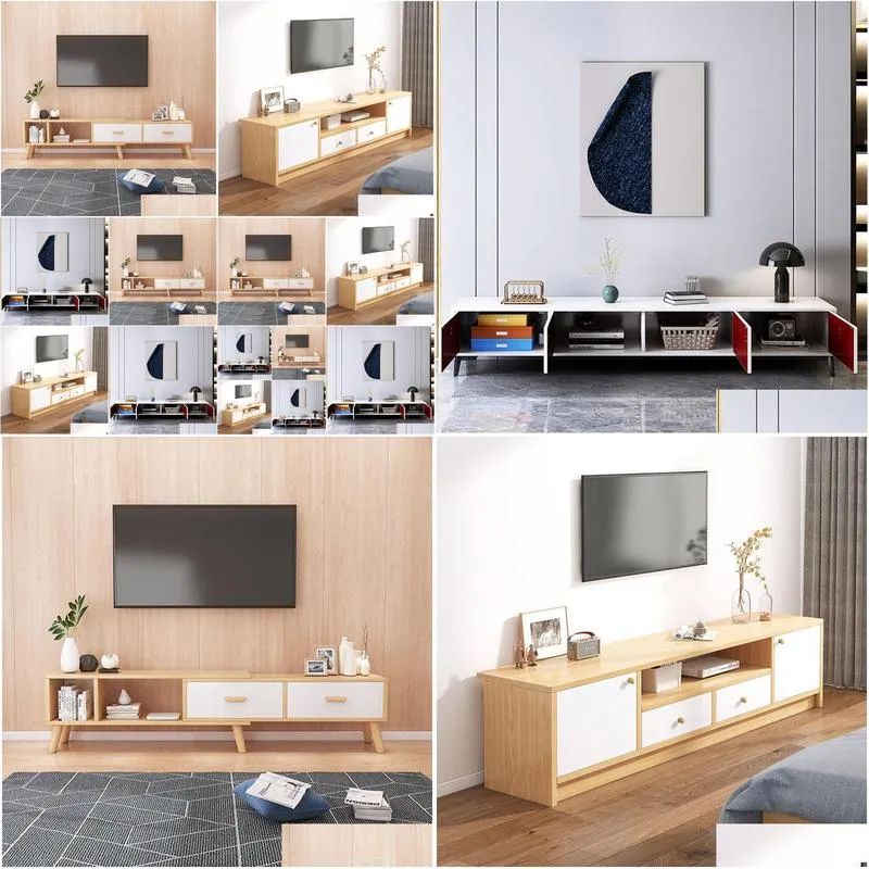 rectangular tv cabinet living room furniture with drawers tv stands shelf storage