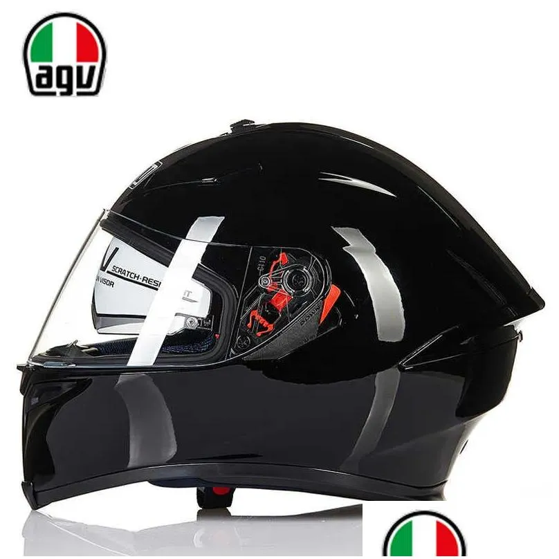 defective agv k5 dual lens full helmet for men and women`s universal motorcycle riding anti drop safety 2zxo