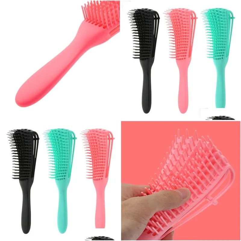 detangling brush for natural hair, hair comb detangler brush for afro america 3a to 4c kinky wavy, curly, coily hair, detangle easily