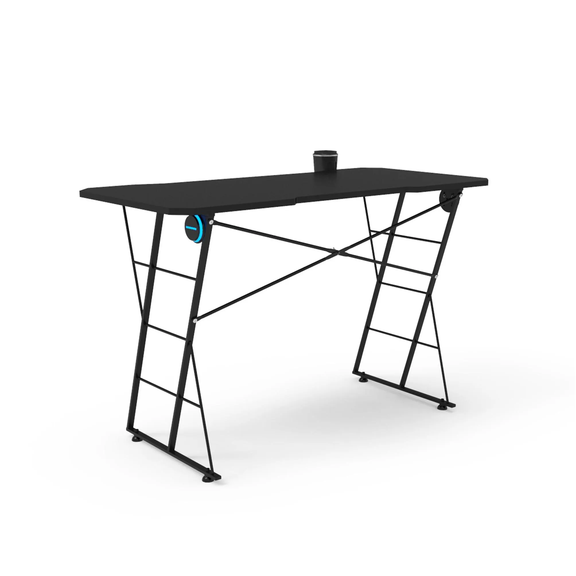 ergonomic gaming computer desk furniture home office desk, portable folding table writing study desks modern simple pc for small spaces