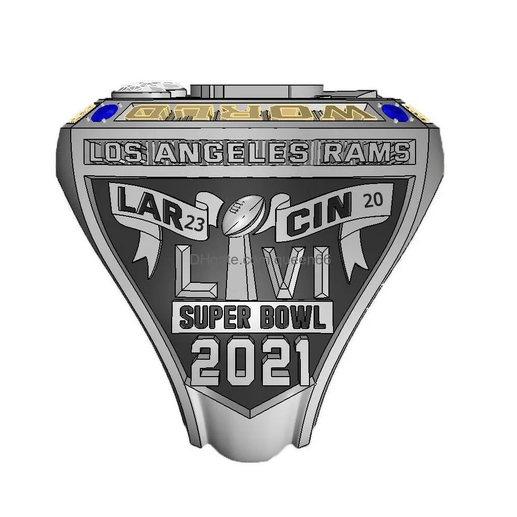 Cluster Rings 6 Player 2021 2022 American Football Team Champions Championship Ring Stafford Kupp Miller Beckham Donald Drop Delivery Dhtgy