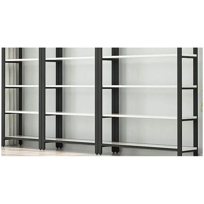 commercial furniture supermarket shelf convenience store steel and wood shelf support customization