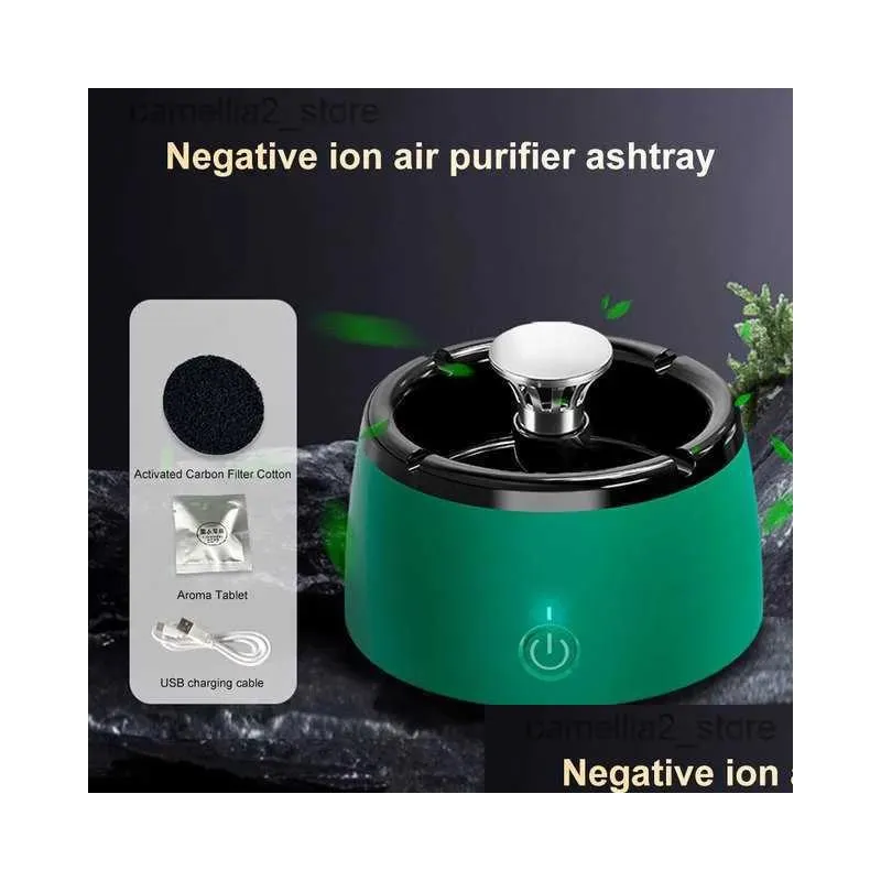 car ashtrays ashtray with air purification usb charging smoke automatic removal ashtrays smoke eliminator air purifier ash tray for home car