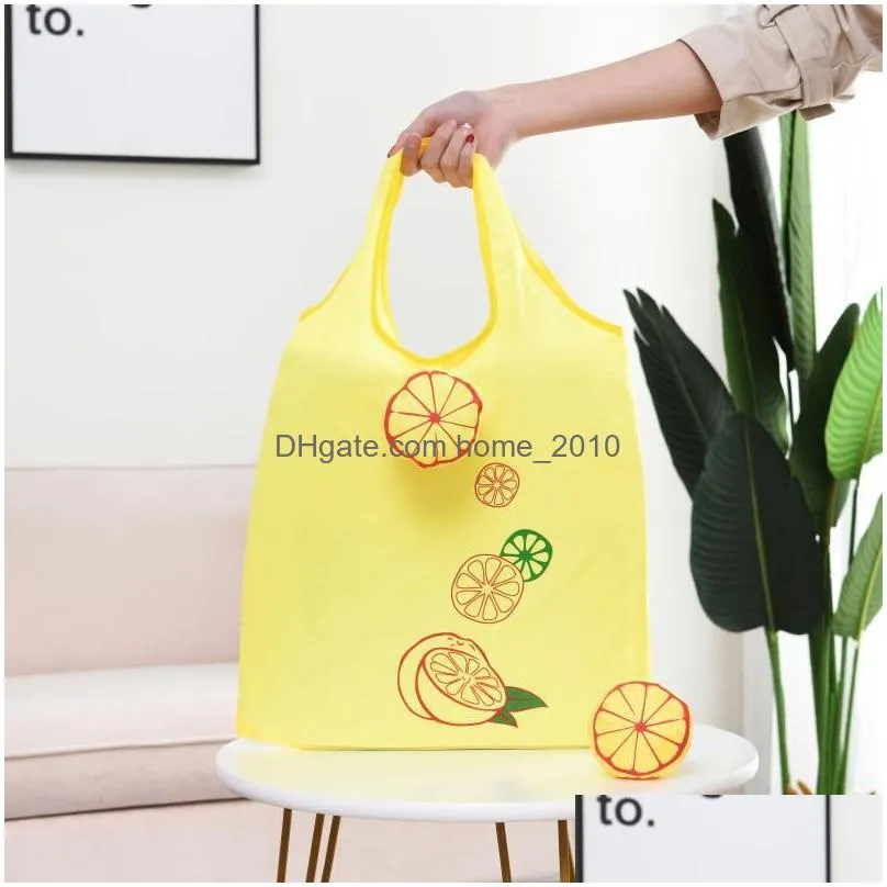 eco friendly foldable shopping bag cartoon reusable shoulder bag women portable grocery bags storage tote bag home organizator