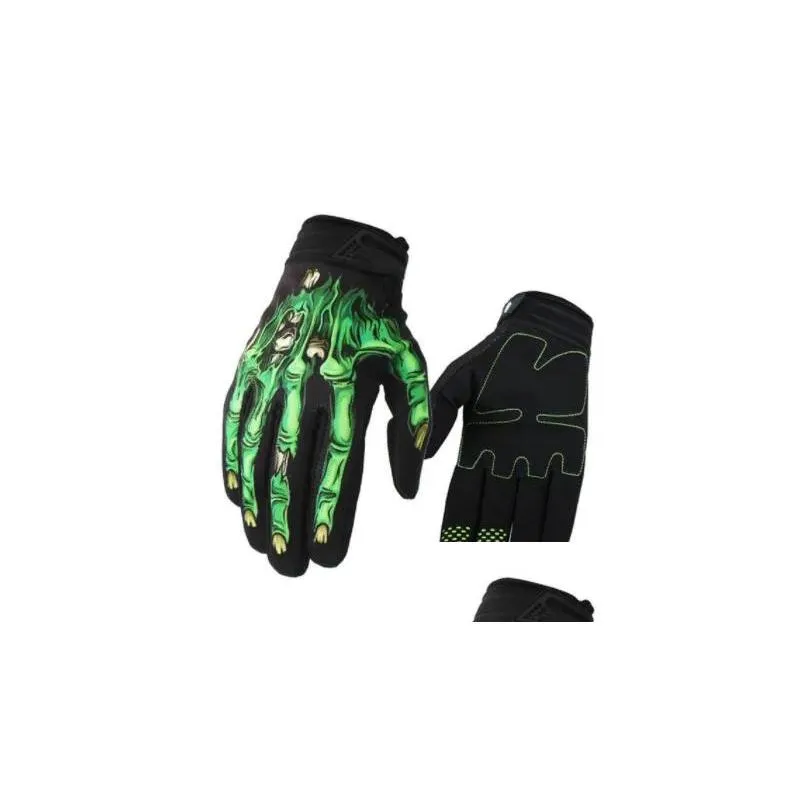 men motorcycle gloves full finger skeleton breathable gloves winter mtb cycling gloves dirt bike