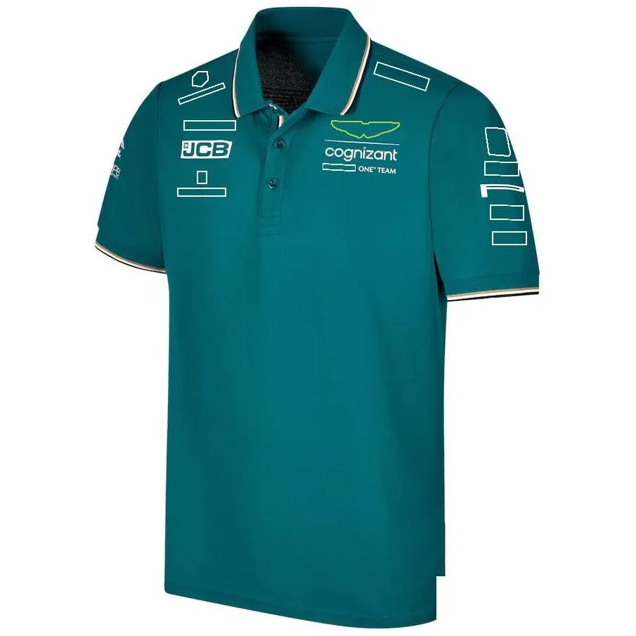 f1 racing suit team t-shirt short-sleeved round neck men`s quick-drying 2023 racers customized with the same paragraph.