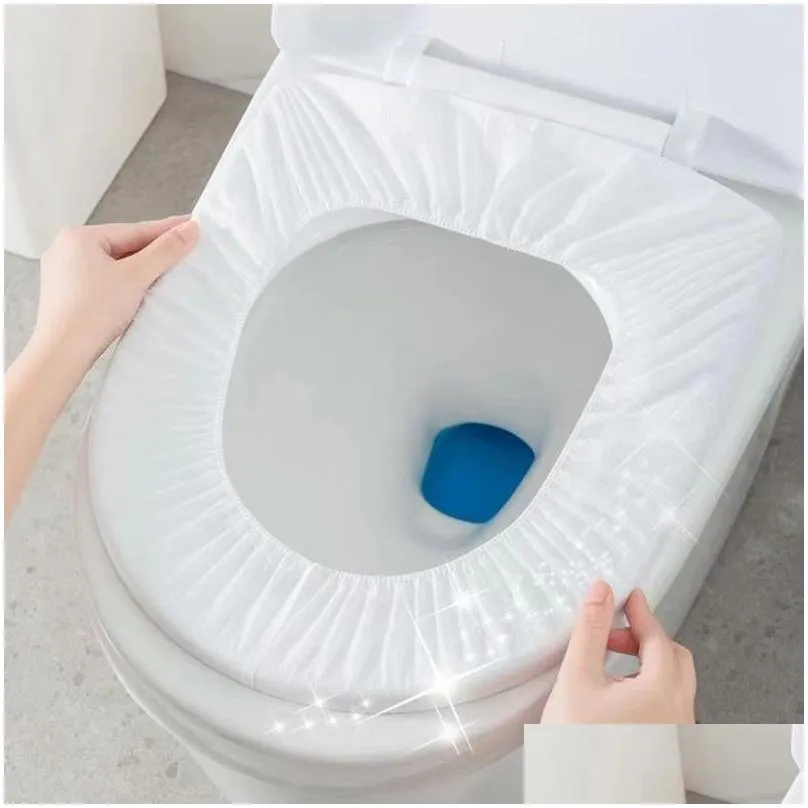 disposable toilet mat household waterproof non-woven dirty seat cover