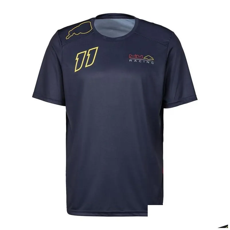 2023 new f1 team uniform plus-size round neck racing suit men`s and women`s sports casual t-shirt 2022 short-sleeved fan shirt