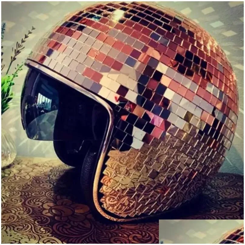 motorcycle helmets disco ball helmet unique cool stunning