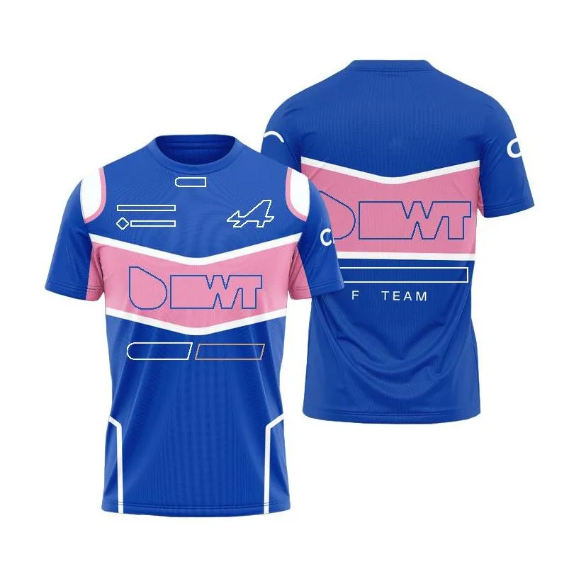f1 racing suit men`s and women`s fashion plus-size round neck team t-shirt leisure sports fans t-shirt