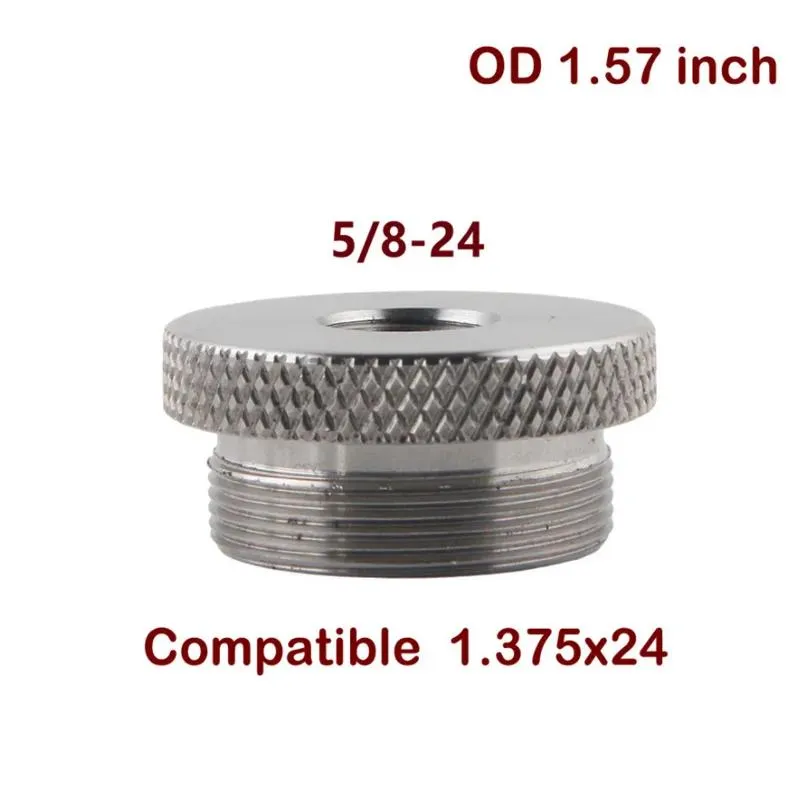 1.375x24 titanium end cap screw cups baffle adpater 1/2x28 5/8x24 thread mount for car oil solvent cleaning tube filter kit