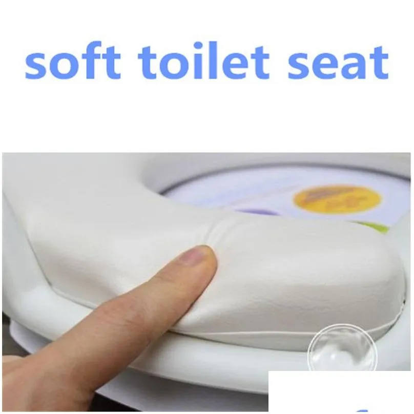 creative kids baby potty toilet seat mat toilet seat covers children safety soft toddler auxiliary toilet pad training seat