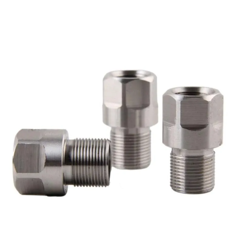 stainless steel thread adapter 1/2-28 m14x1 m15x1 to 5/8-24 muzzle device