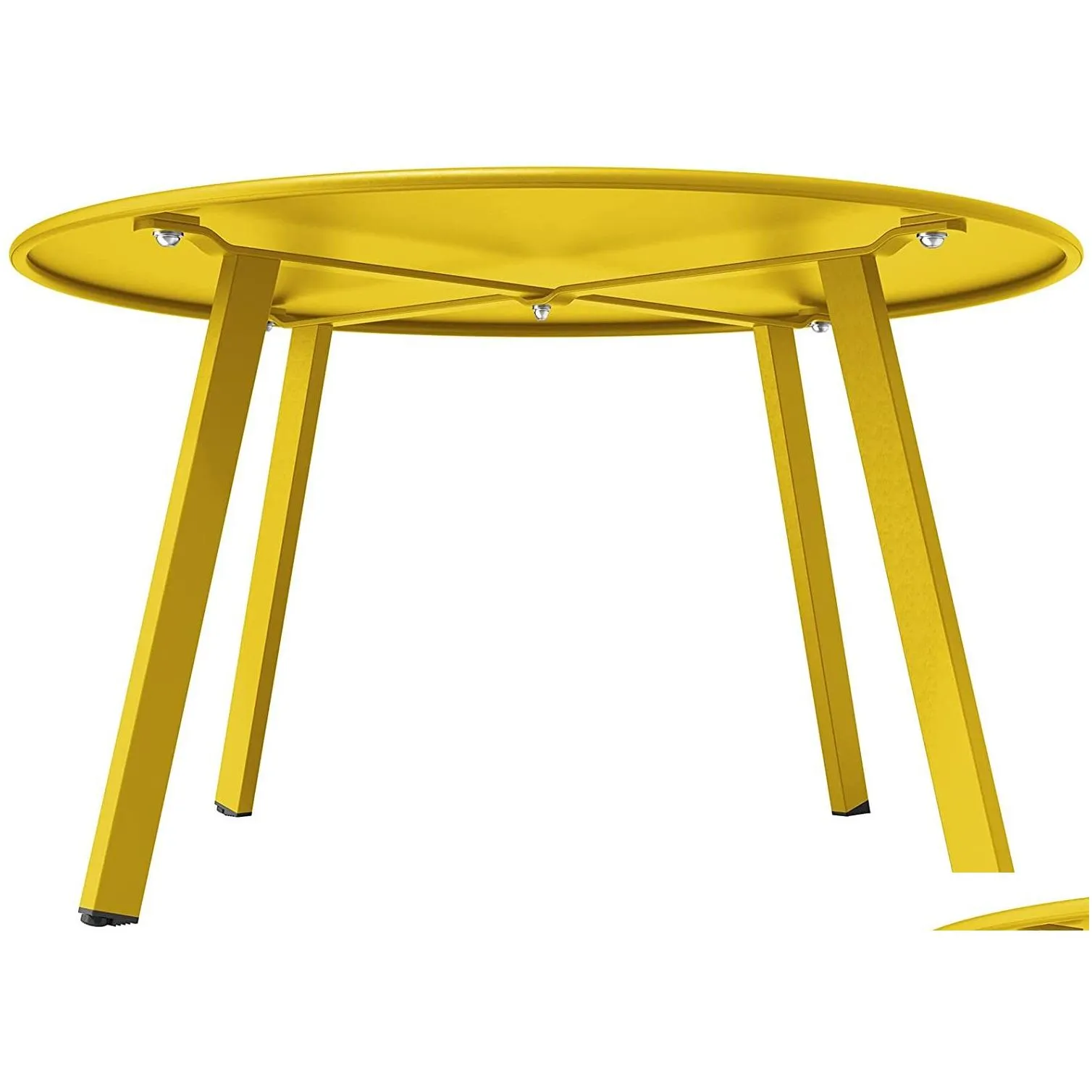 round coffee table patio side table,yellow