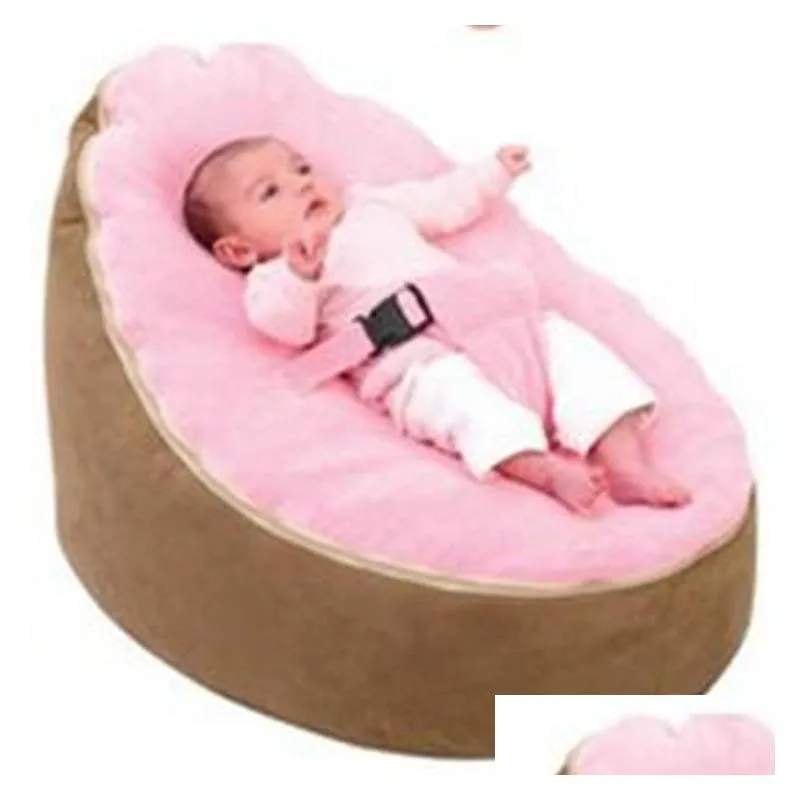 whole-promotion multicolor baby bean bag snuggle bed portable seat nursery rocker multifunctional 2 tops baby beanbag chair yw274e