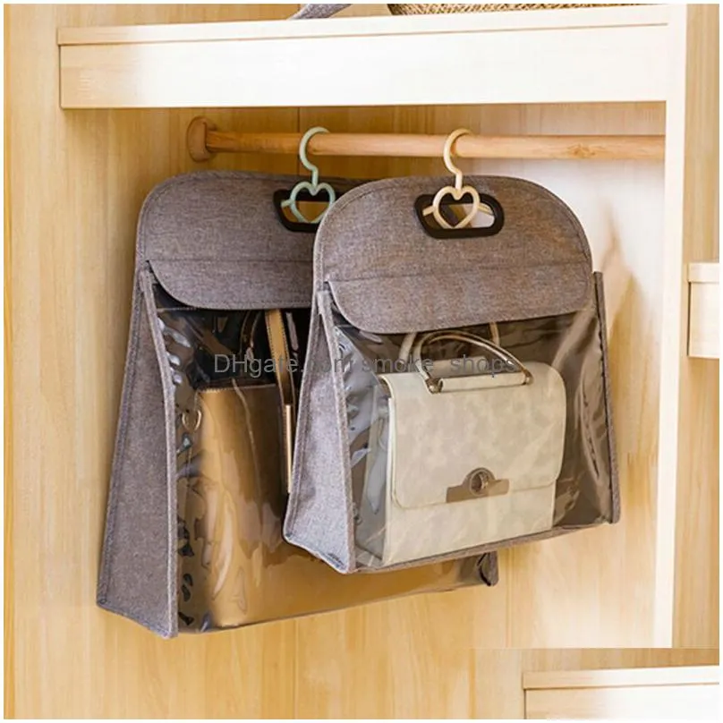1pc s/m portable bags storage organizer hanging handbag bag cover hanging organizers